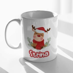 Božična Personalizirana ŠALICA Veseli Sob Sa Kapom