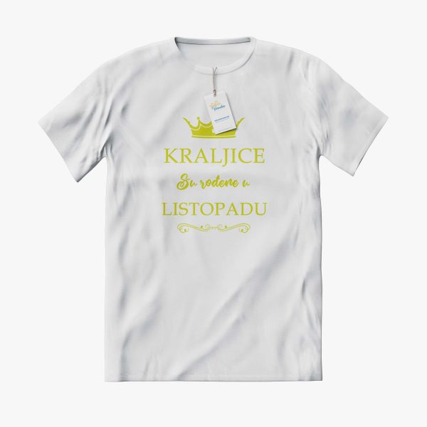 MAJICA Kraljice su rođene personalizirana majica sa mjesecom rođenja - Slika 2