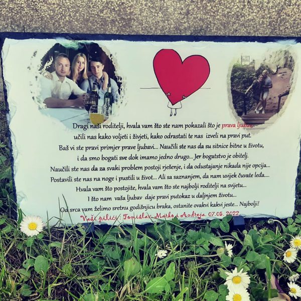 Personalizirani foto kamen sa fotografijom i tekstom - Slika 4