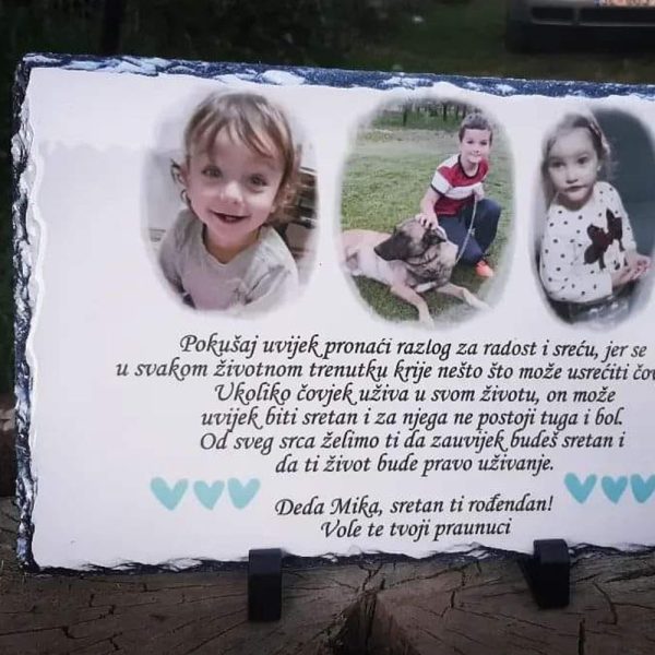 Personalizirani foto kamen sa fotografijom i tekstom - Slika 3