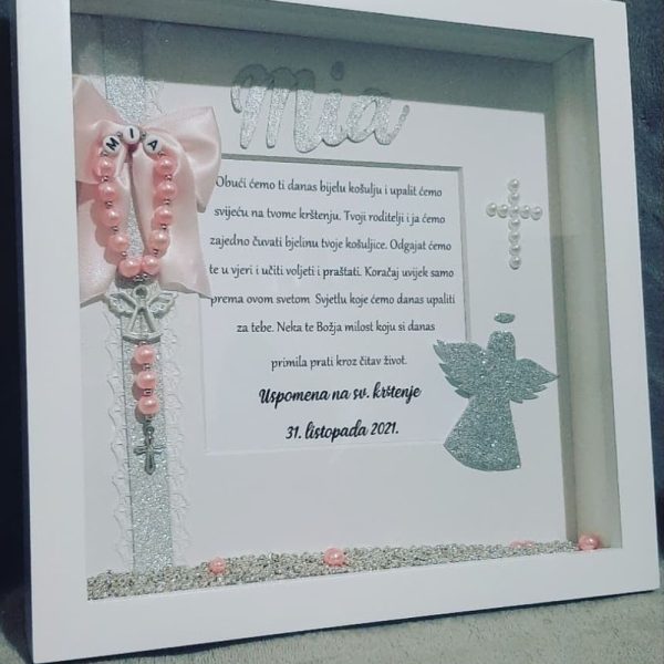 Personalizirani 3D okvir za krštenje - Slika 2