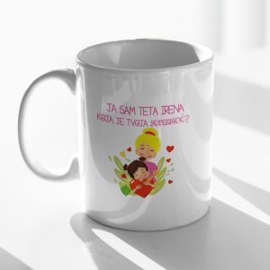 Personalizirana ŠALICA za tete u vrtiću sa imenom